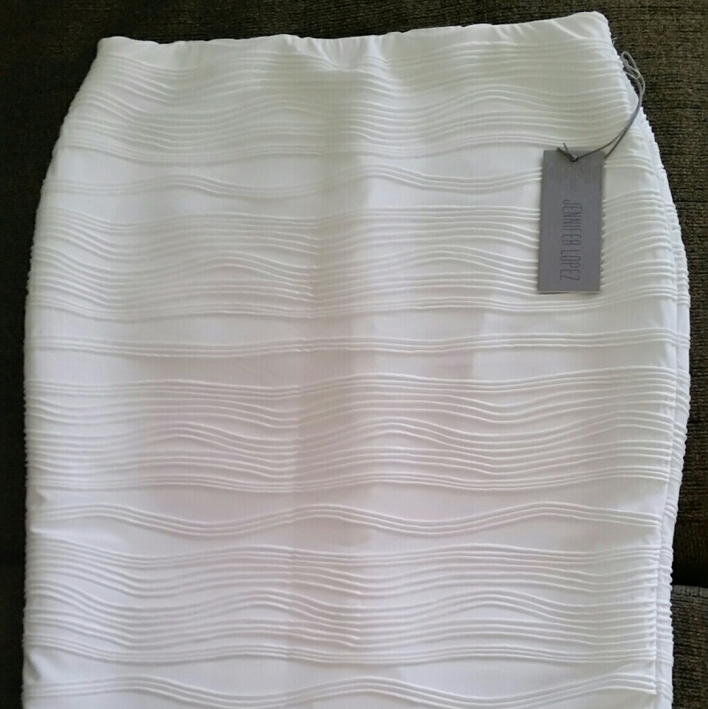 Women's Jennifer Lopez White Pencil Skirt